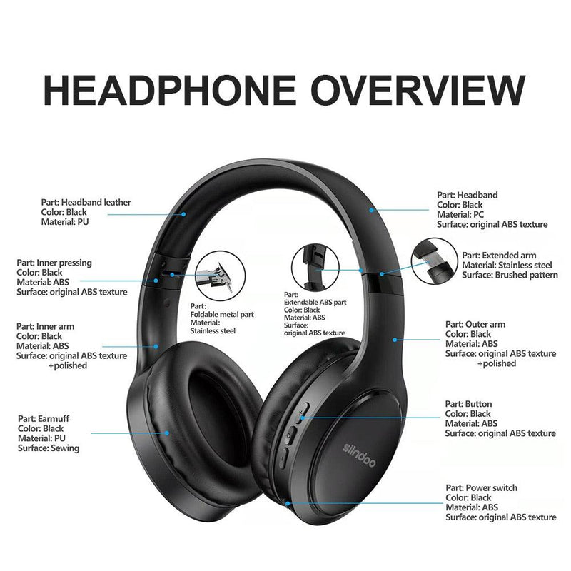 Fones de Ouvido Bluetooth - Siindoo - Facilitandoon